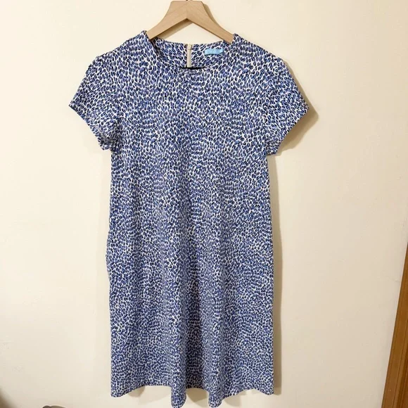 J Mclaughlin Animal Print Dress Womens Pockets Size XS Summer Vacation - Picture 1 of 7